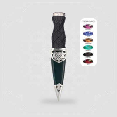 Argyll Sterling Silver Sgian Dubh With Stone Top