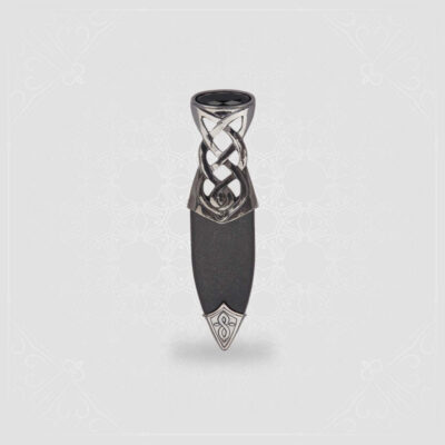 Black Chrome Islay Sgian Dubh Jet Black