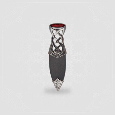 Black Chrome Islay Sgian Dubh Red