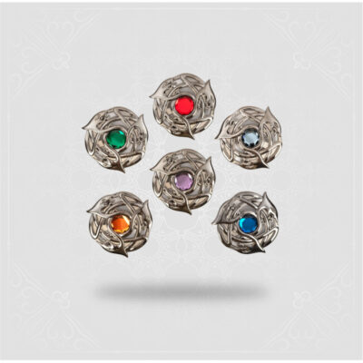 Brooch Serpent Smokey Chrome