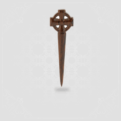 CELTIC CROSS KILT PIN - WENGE