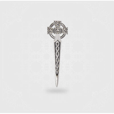 CELTIC CROSS KILT PIN - POLISHED