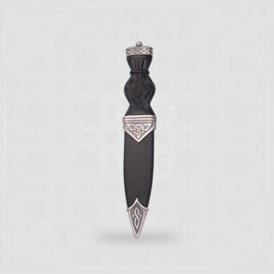 Celtic Matt Sgian Dubh With Plain Top