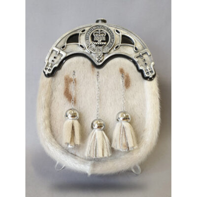 Clan Crest Dress Sporran - Pewter Cantle