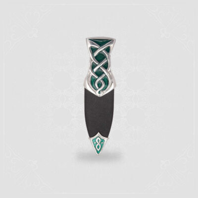 Enamel Strathy Sgian Dubh Emerald