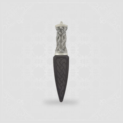 Matt Pewter Earn Sgian Dubh Red