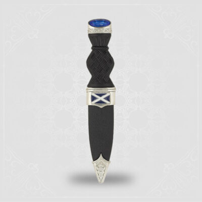 Saltire Sgian Dubh With Stone Top