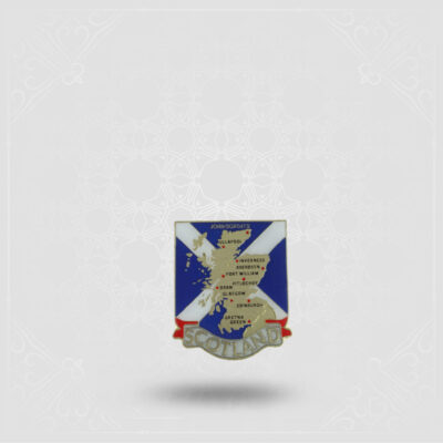 Scotland Map Pin Badge