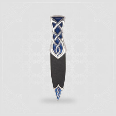 Thistle Polished Sgian Dubh With Stone Top