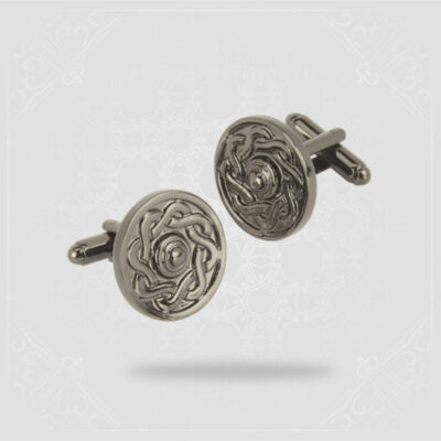Black Chrome Celtic Cufflinks