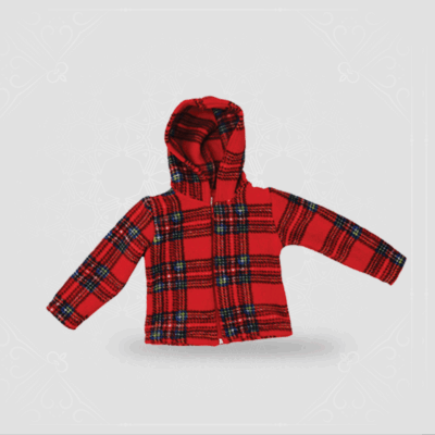 Child's Tartan Fleece Jacket in Royal Stewart - 2yrs