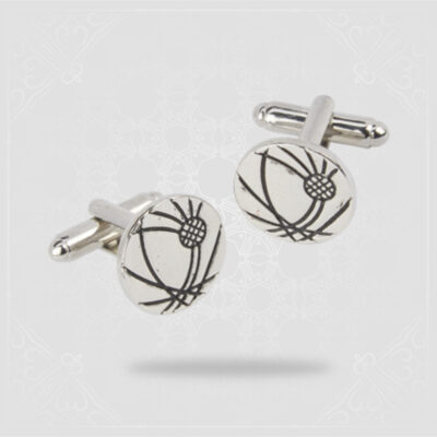 Etched Thistle Cufflinks