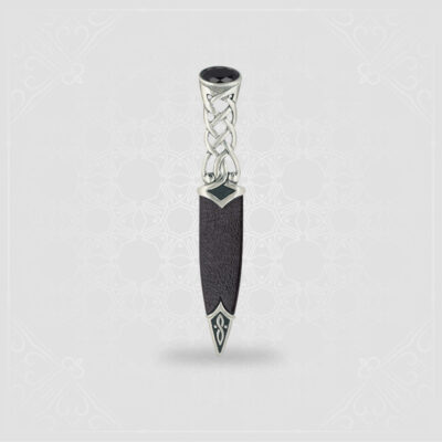 Pewter Tay sgian dubh jet black