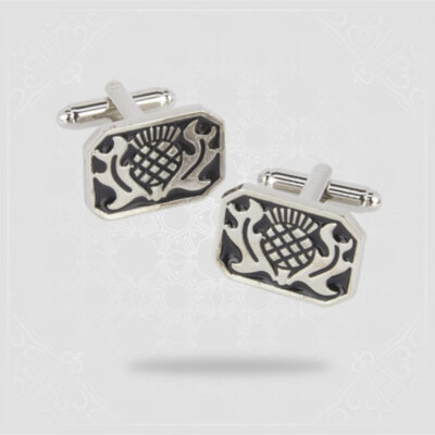 Rectangle Thistle Cufflinks