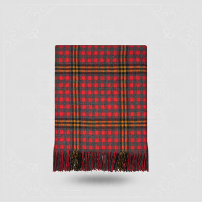 Red Red Rose Tartan Lambswool Blanket