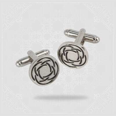 Polished Round Celtic Cufflinks