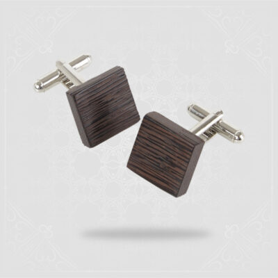 Square Cufflinks - Wenge Wood