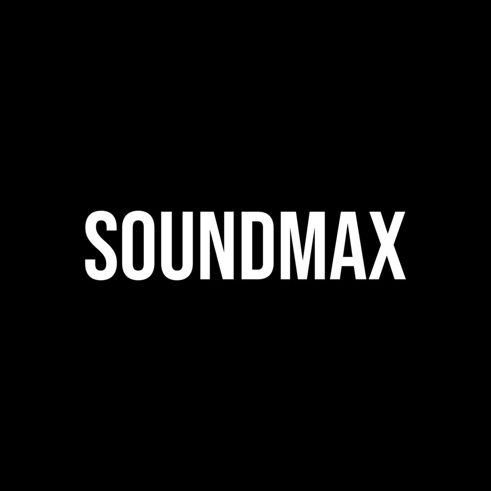 Soundmax Hoodie - Black with white logo - Small - Image 2